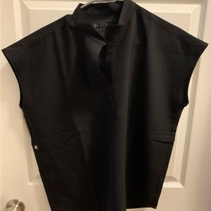 NWT FIGS Black Rafaela Top Small